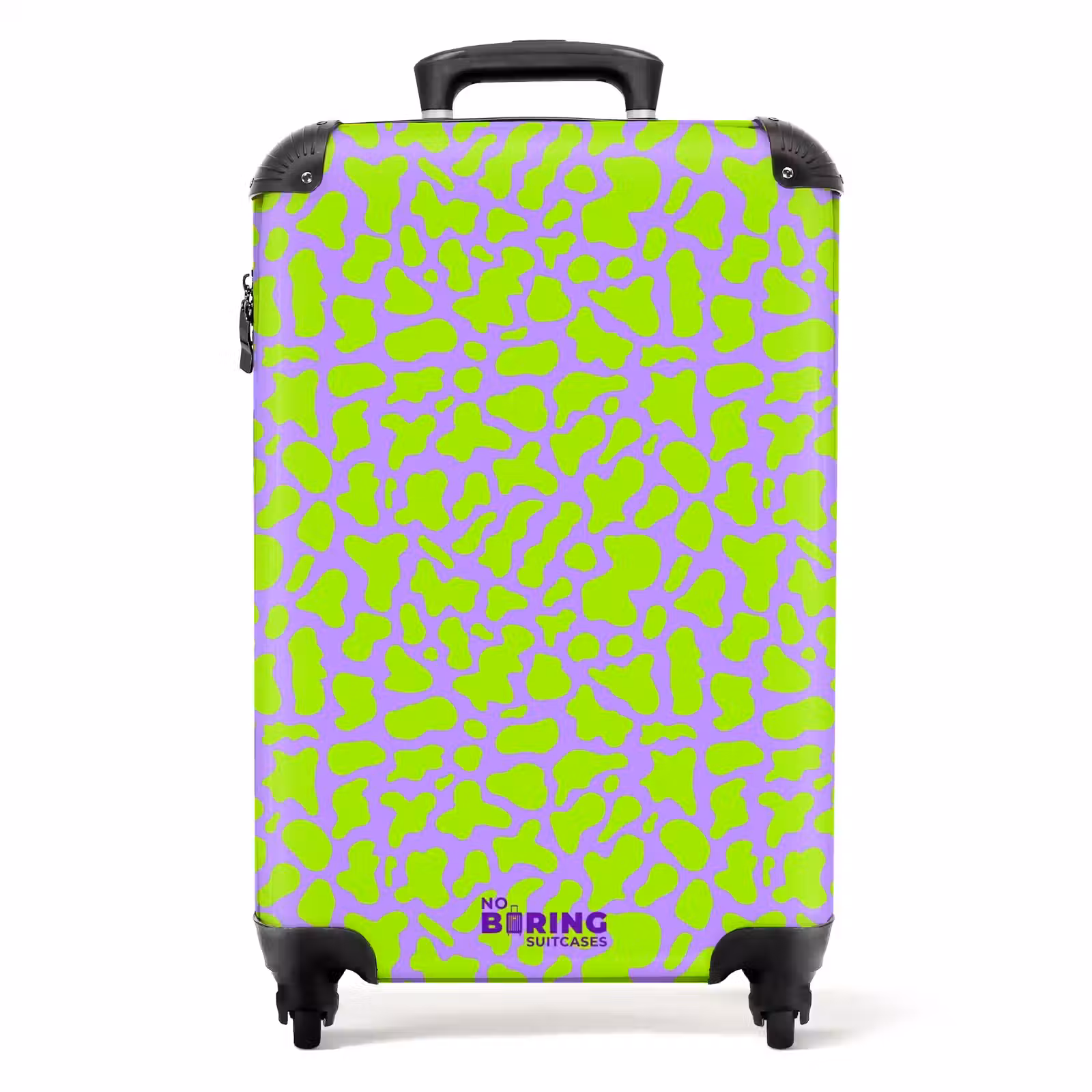 Suitcase - Lime stains on lavender background — 1