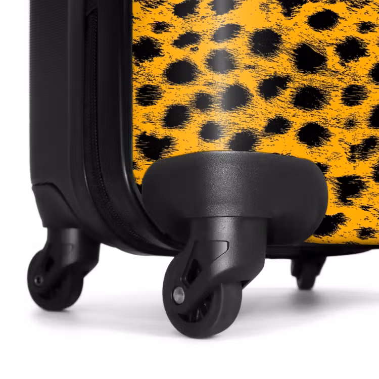 Suitcase - Golden yellow panther print — 6
