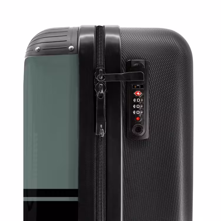 Suitcase - Green background with double horizontal stripes — 5