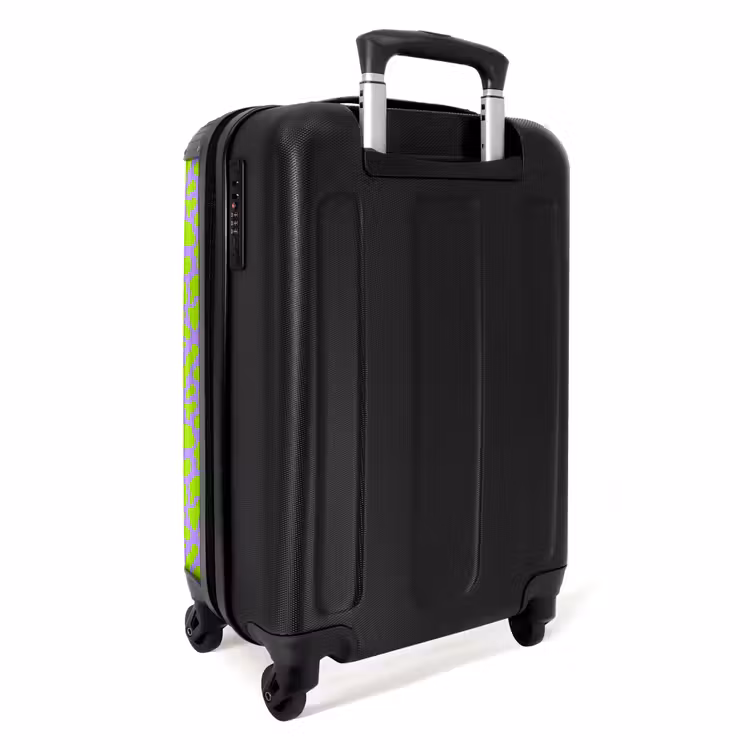 Suitcase - Lime stains on lavender background — 2