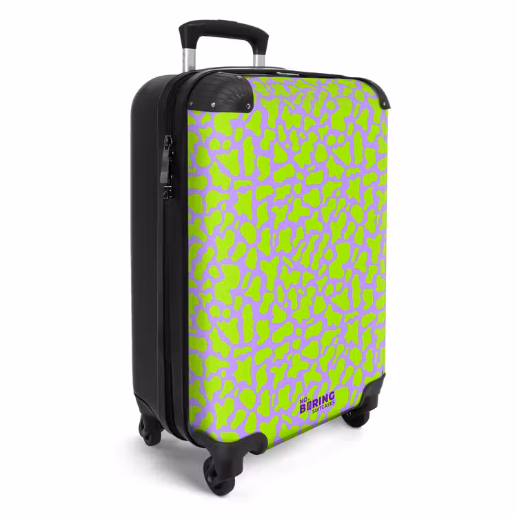 Suitcase - Lime stains on lavender background — 4