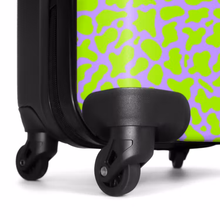 Suitcase - Lime stains on lavender background — 6