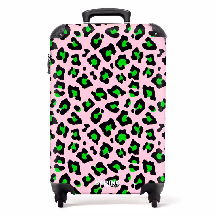 Suitcase - Neon panther pattern — 1
