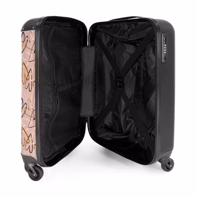 Suitcase - Sketchy Heart Swirls — 3