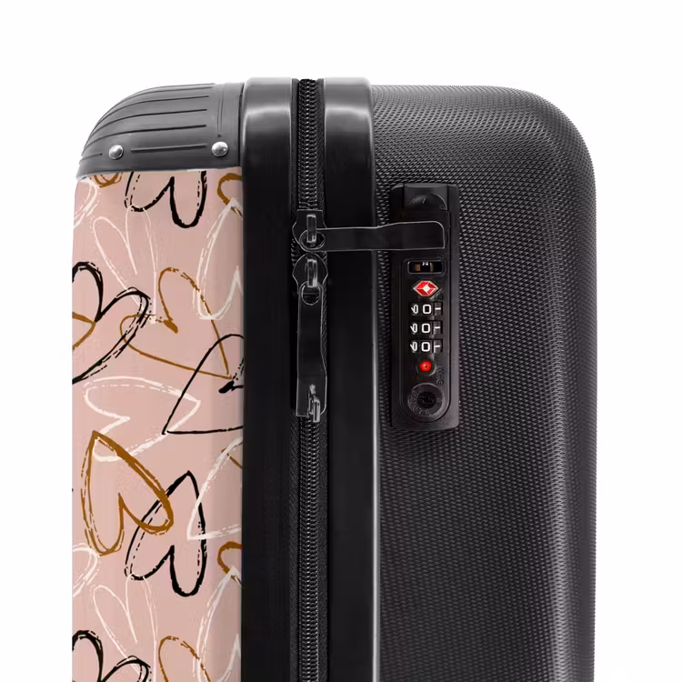 Suitcase - Sketchy Heart Swirls — 5
