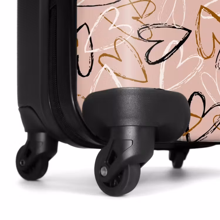 Suitcase - Sketchy Heart Swirls — 6