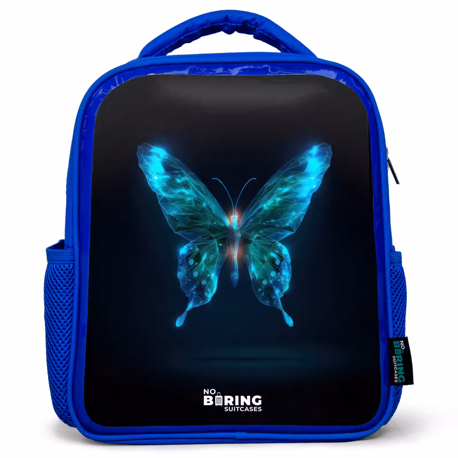 Kids backpack - Blue - Magical digital butterfly — 1