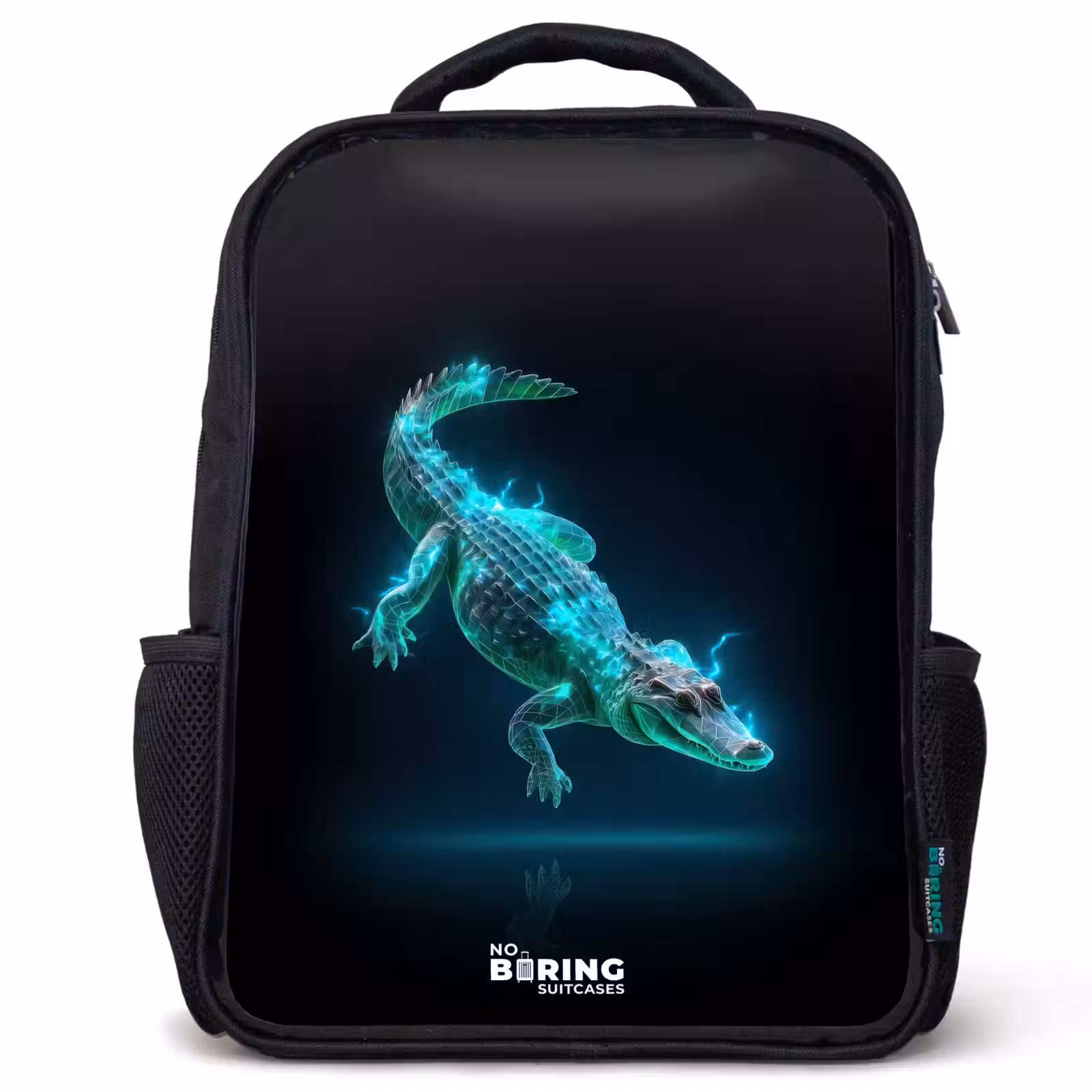 Kids backpack - Cyber crocodile in action pose — 1