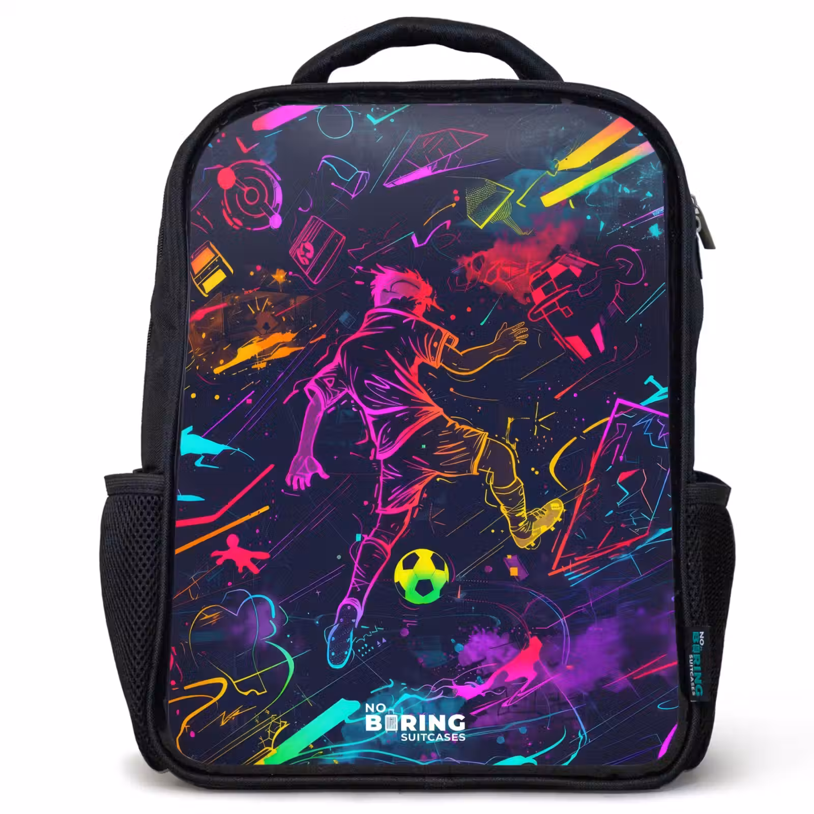 Kids backpack - Street soccer in space colors — 1
