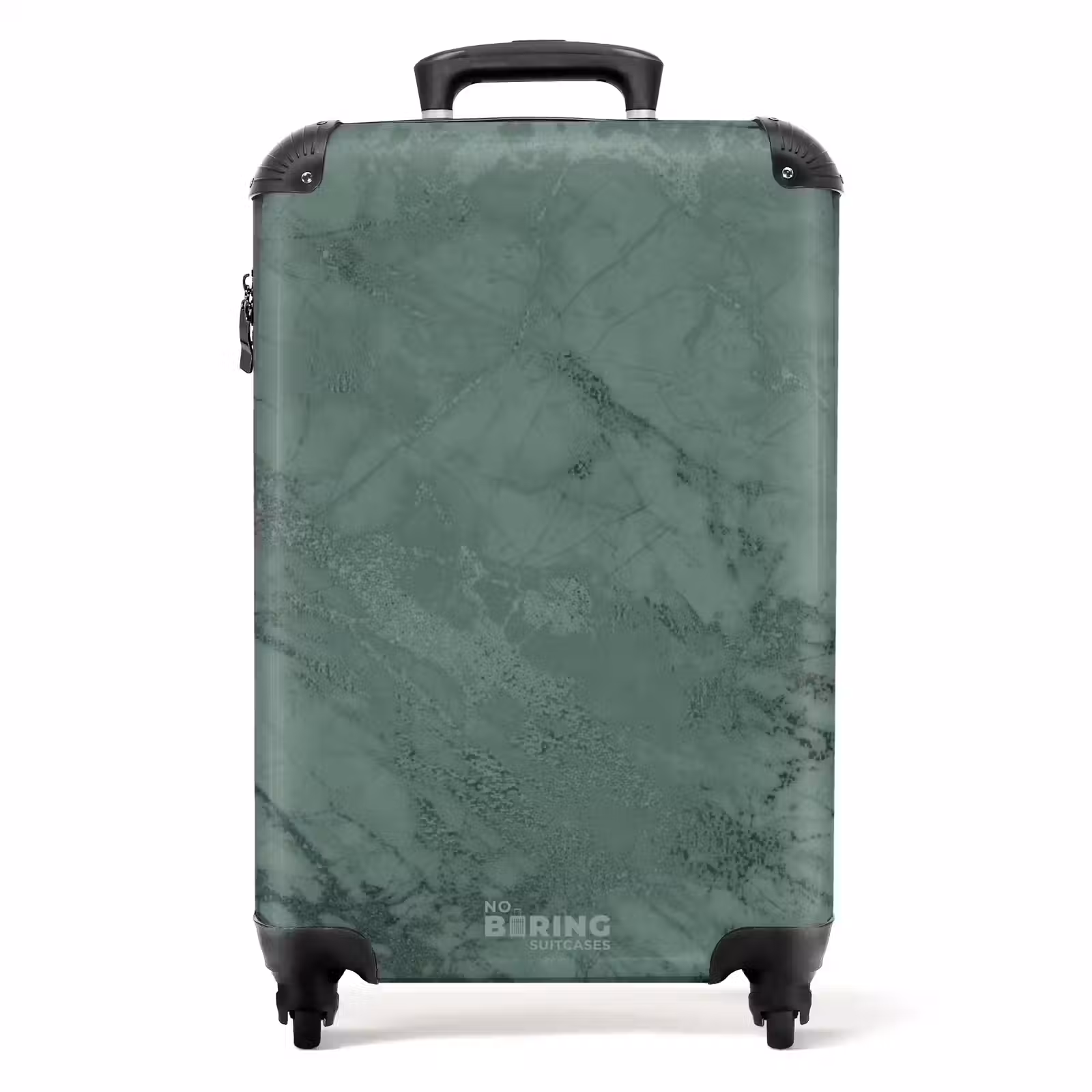 Suitcase - Green marble look — 1