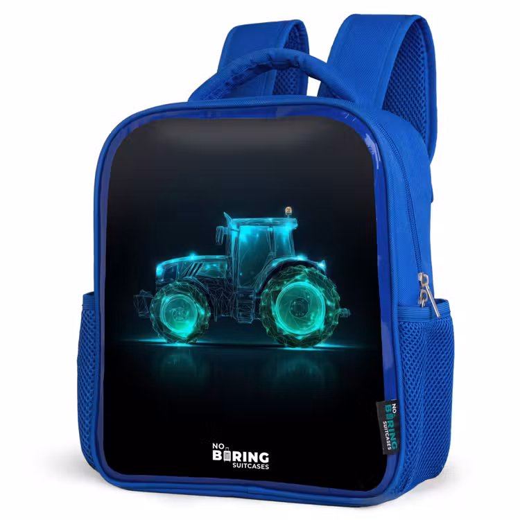 Kids backpack - Blue - Neontractor on black background — 3