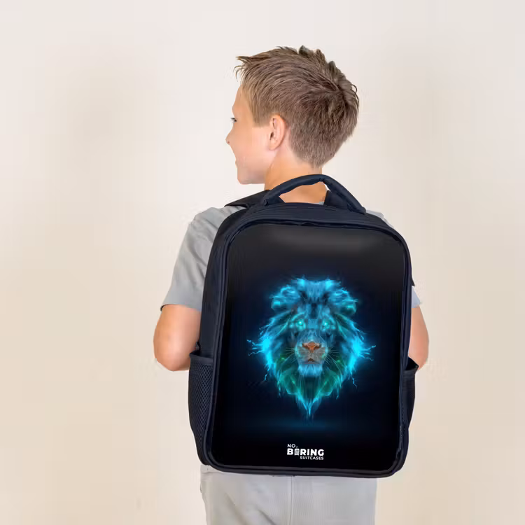 Kids backpack - Luminous lion — 2
