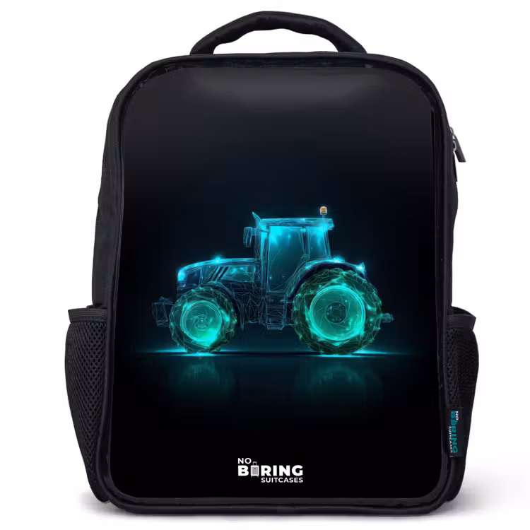 Kids backpack - Neontractor on black background — 1