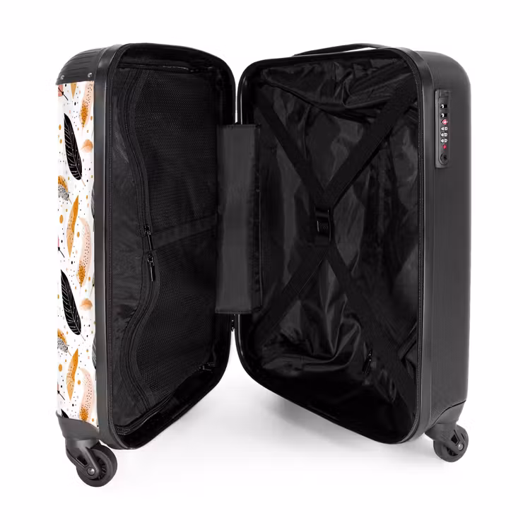 Suitcase - Boho - Feather pattern — 3