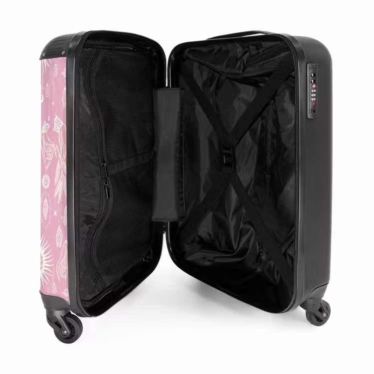 Suitcase - Boho - Pink sky pattern — 3