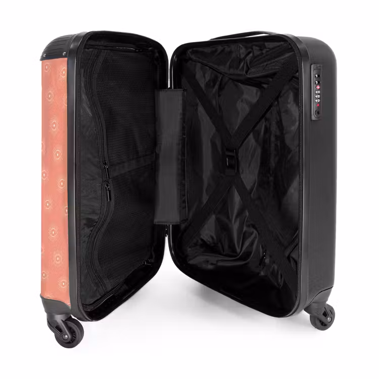 Suitcase - Boho - Salmon pink pattern — 3