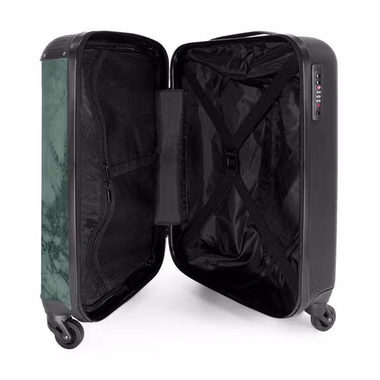Suitcase - Green marble look — 3