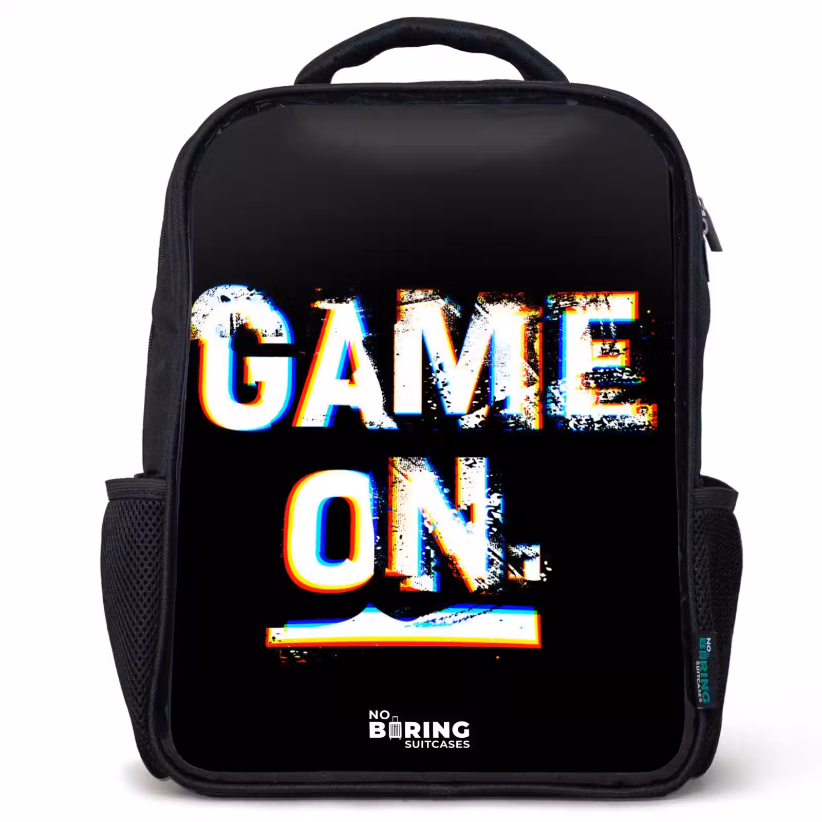 Kids backpack - Game on in black and white — 1