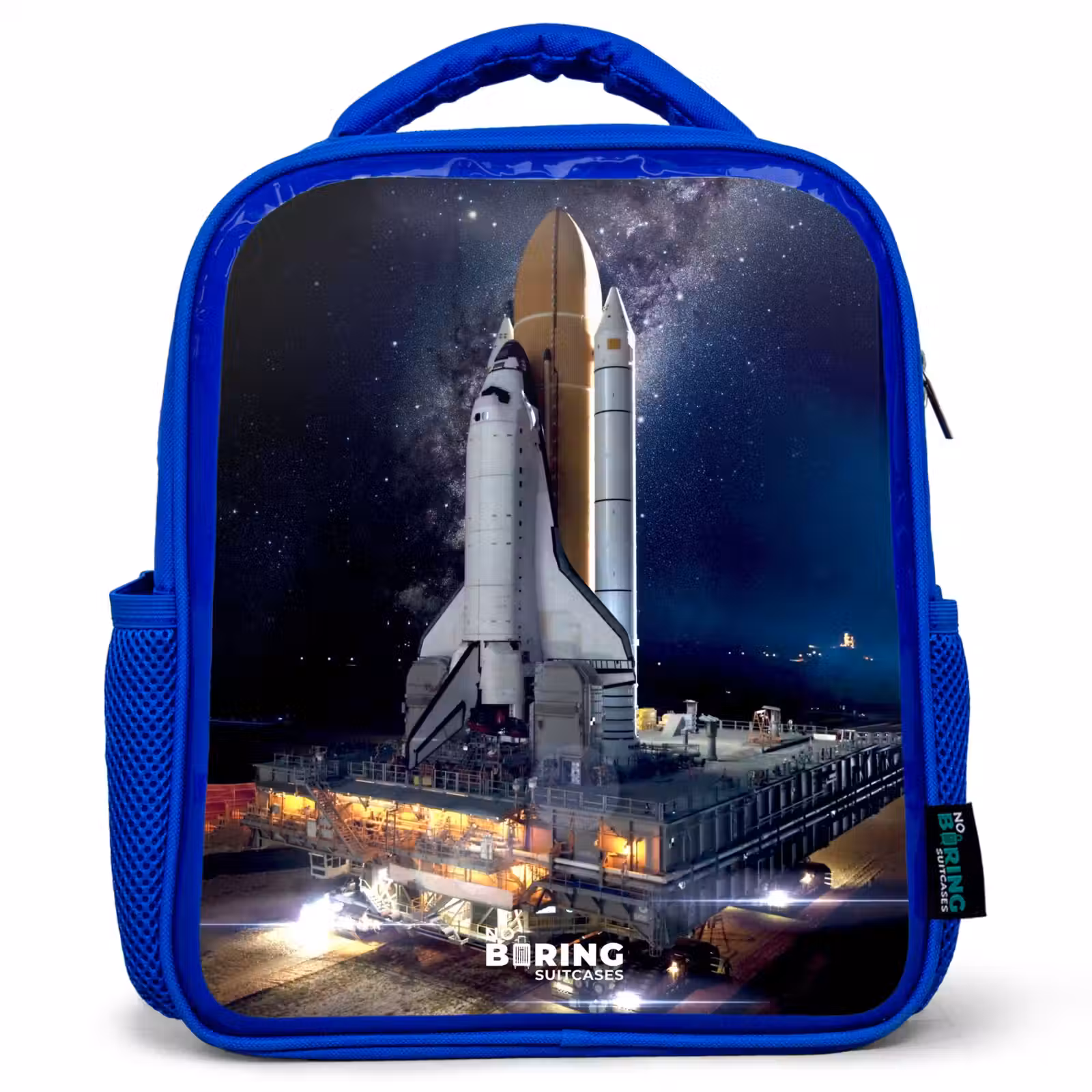 Kids backpack - Blue - Space shuttle that can take off — 1