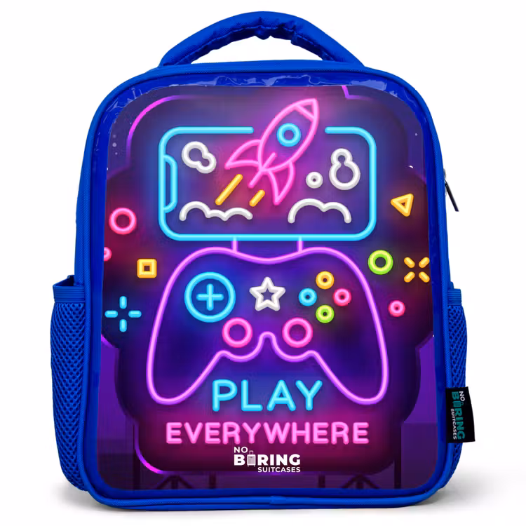 Kids backpack - Blue - Neon sign with controller — 1