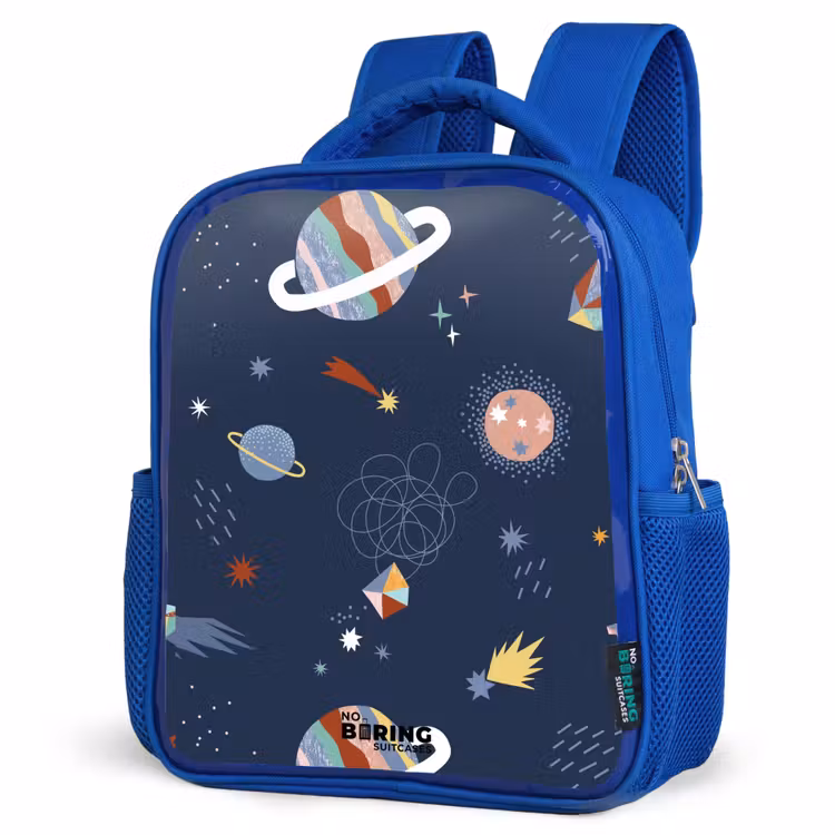 Kids backpack - Blue - Planets in the sky — 3
