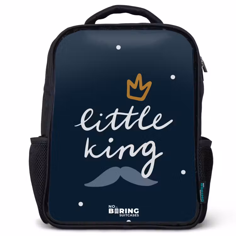 Kids backpack - Little king with polka dots — 1