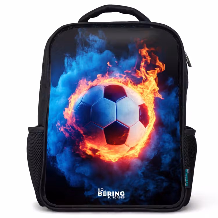 Kids backpack - Soccer on fire and ice — 1