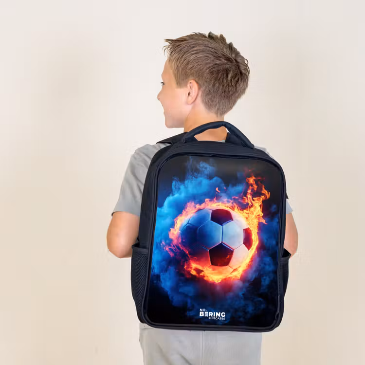 Kids backpack - Soccer on fire and ice — 2