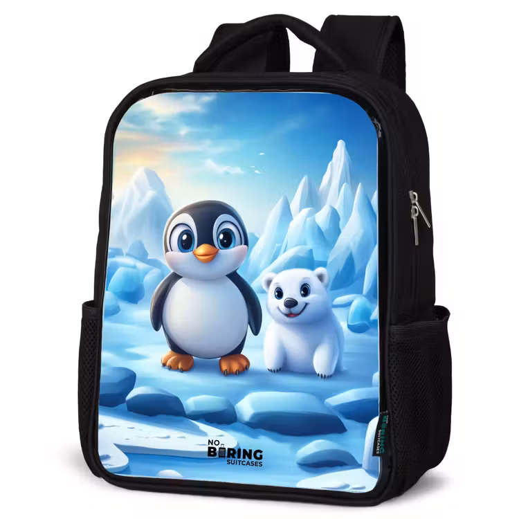 Kids backpack - Penguin and polar bear on ice floes — 4