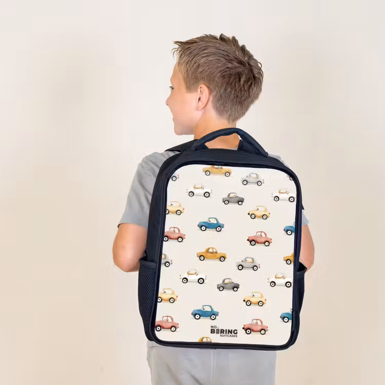 Kids backpack - Colorful retro cars — 2