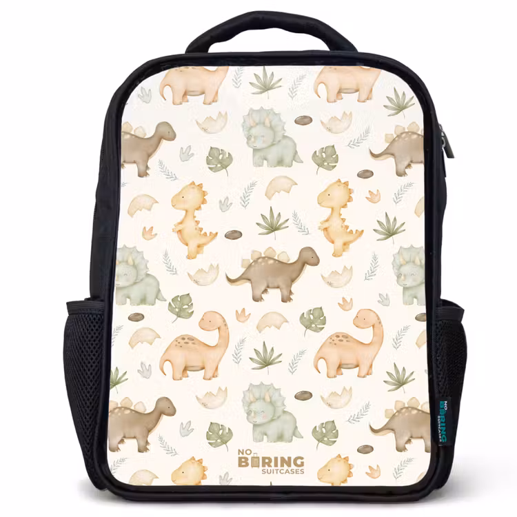 Kids backpack - Dino pattern in pastel colors — 1