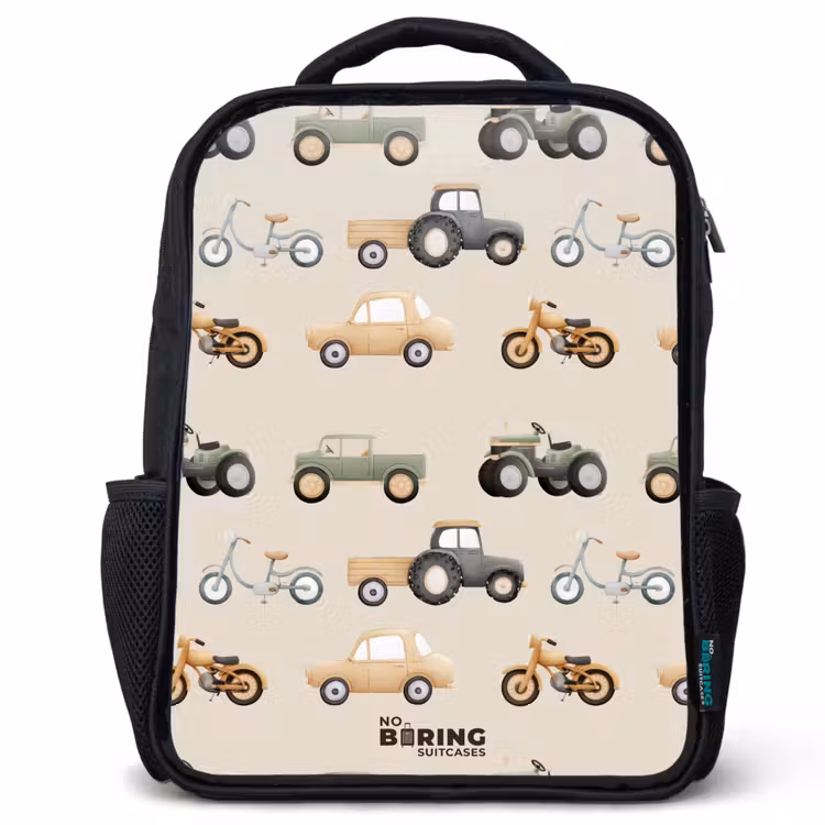 Kids backpack - Retro vehicles pattern — 1