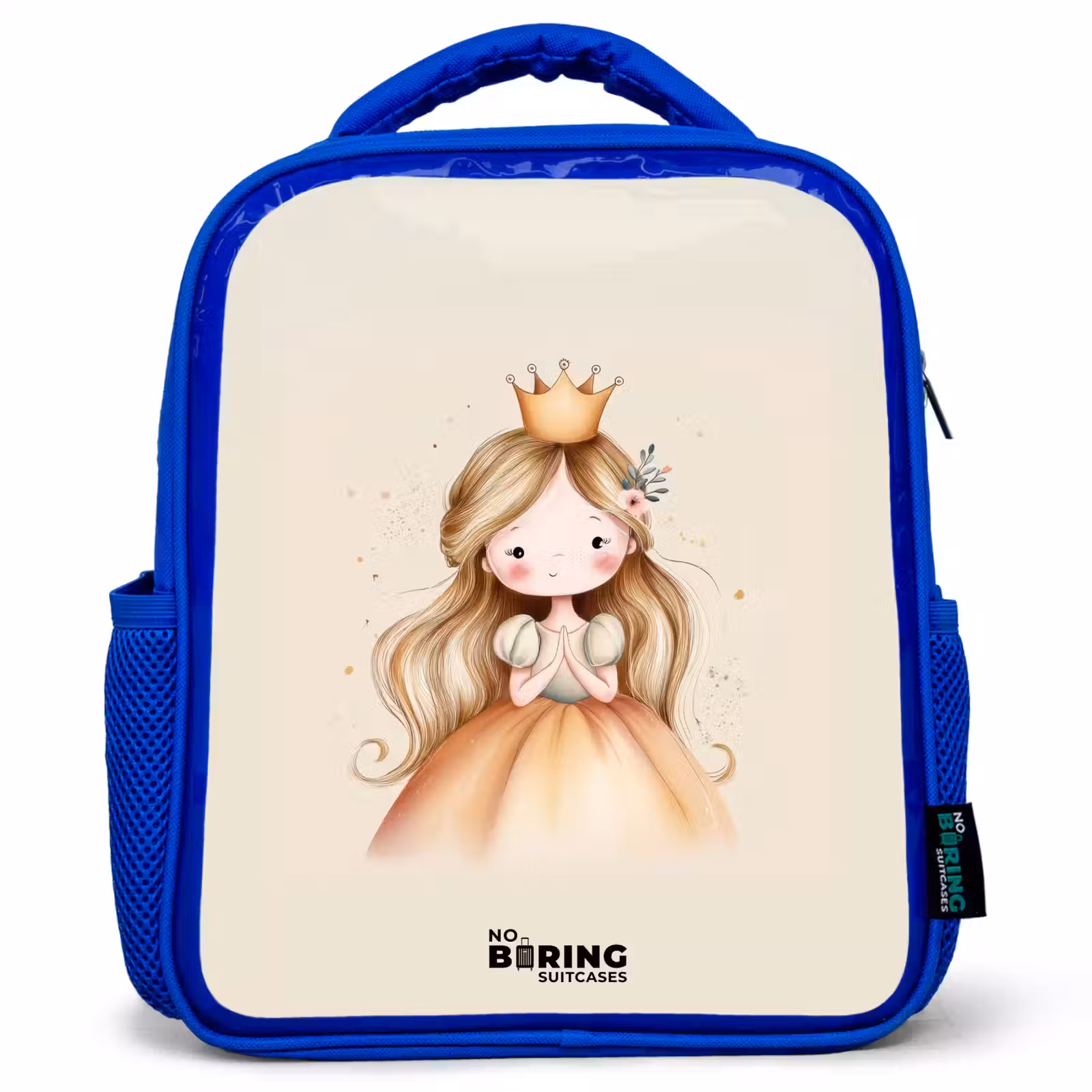 Kids backpack - Blue - Princess in golden tones — 1