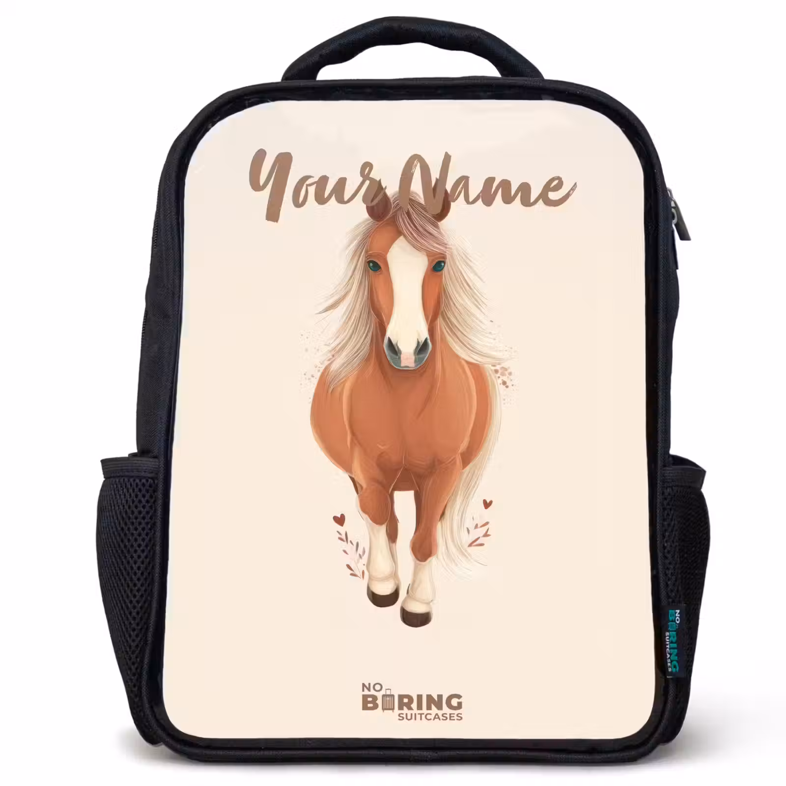 Kids backpack - Brown horse in gallop — 1