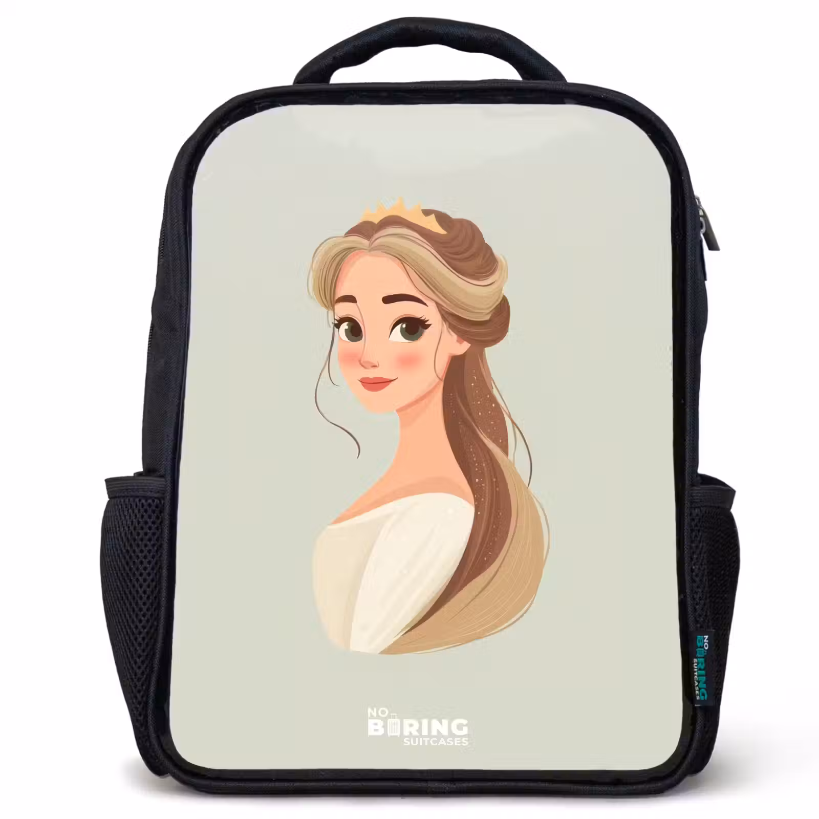 Kids backpack - Princess with a tiara - Green — 1