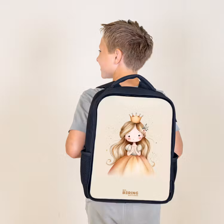 Kids backpack - Princess in golden tones — 2