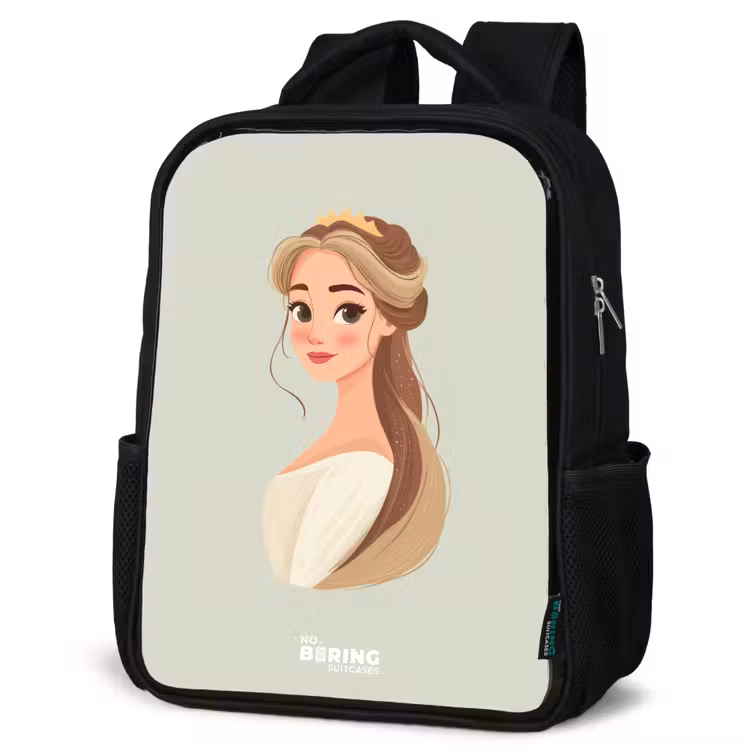 Kids backpack - Princess with a tiara - Green — 4