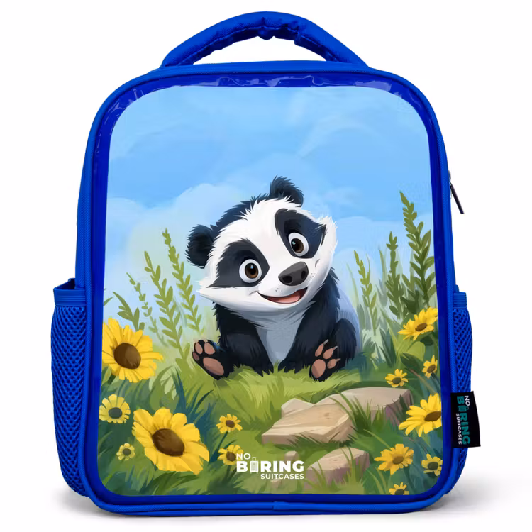 Kids backpack - Blue - William raccoon — 1