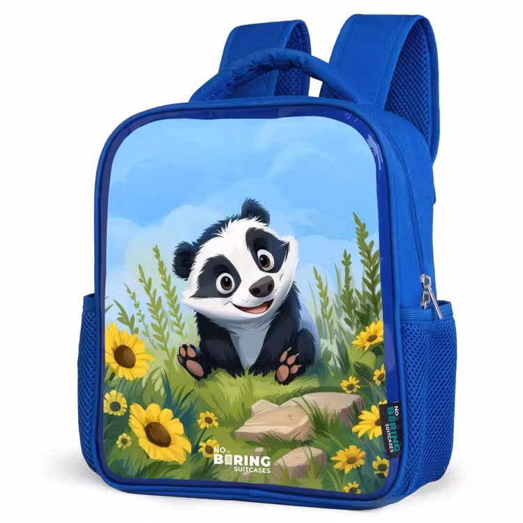 Kids backpack - Blue - William raccoon — 3