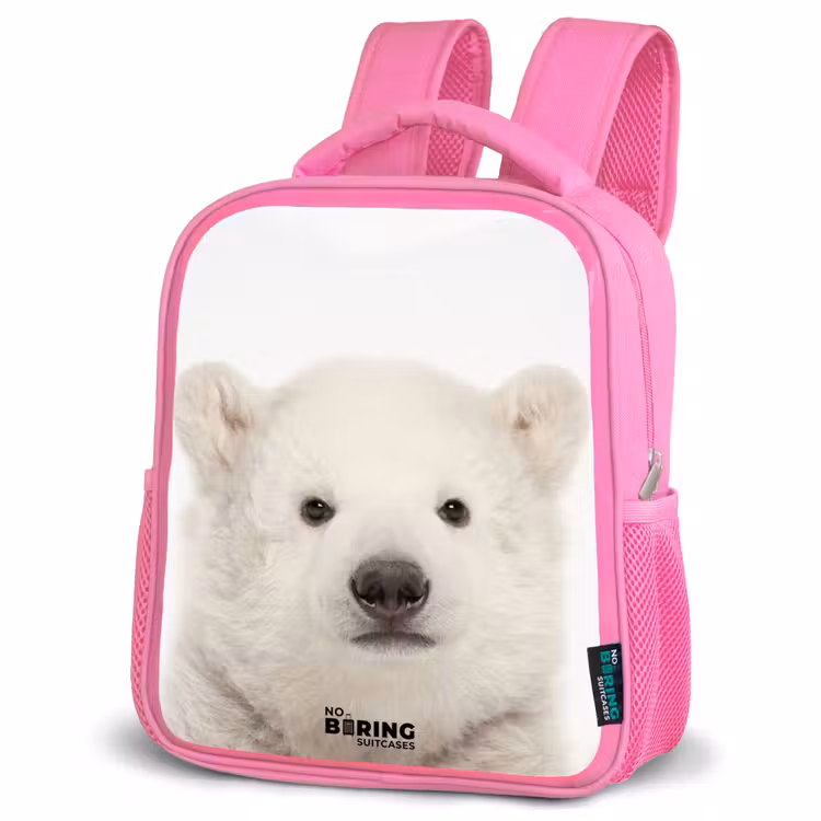 Kids backpack - Pink - Cute Polar Bear — 4