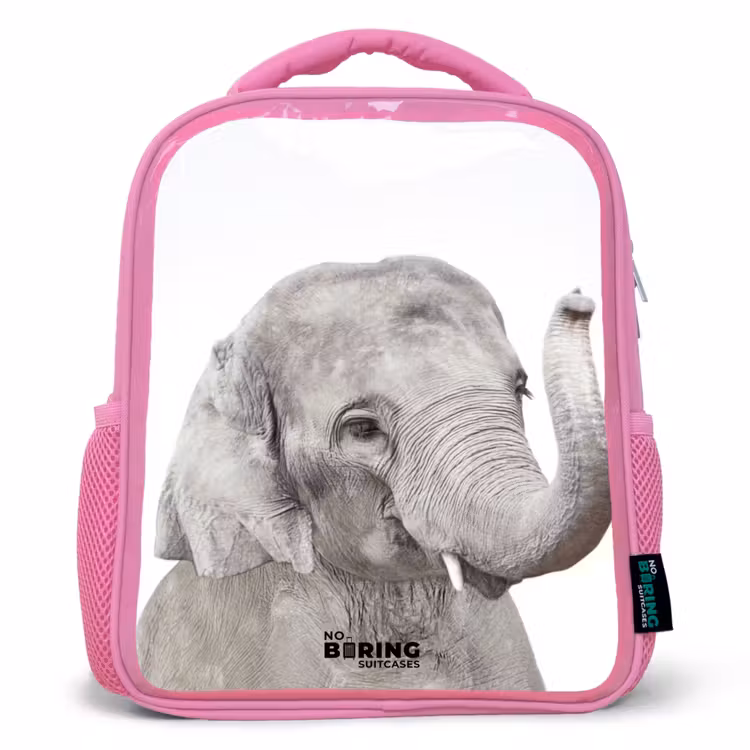 Kids backpack - Pink - Oscar Elephant — 1