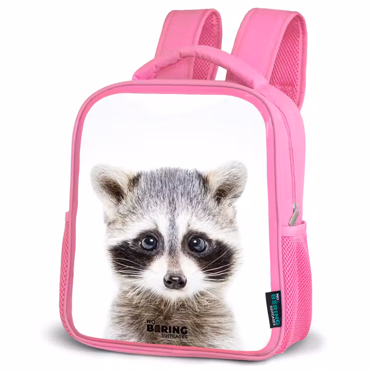 Kids backpack - Pink - Rachid Racoon — 4