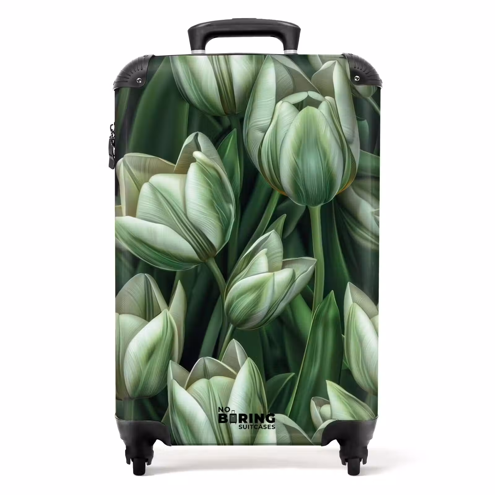 Suitcase - Vintage flowers - Green — 1
