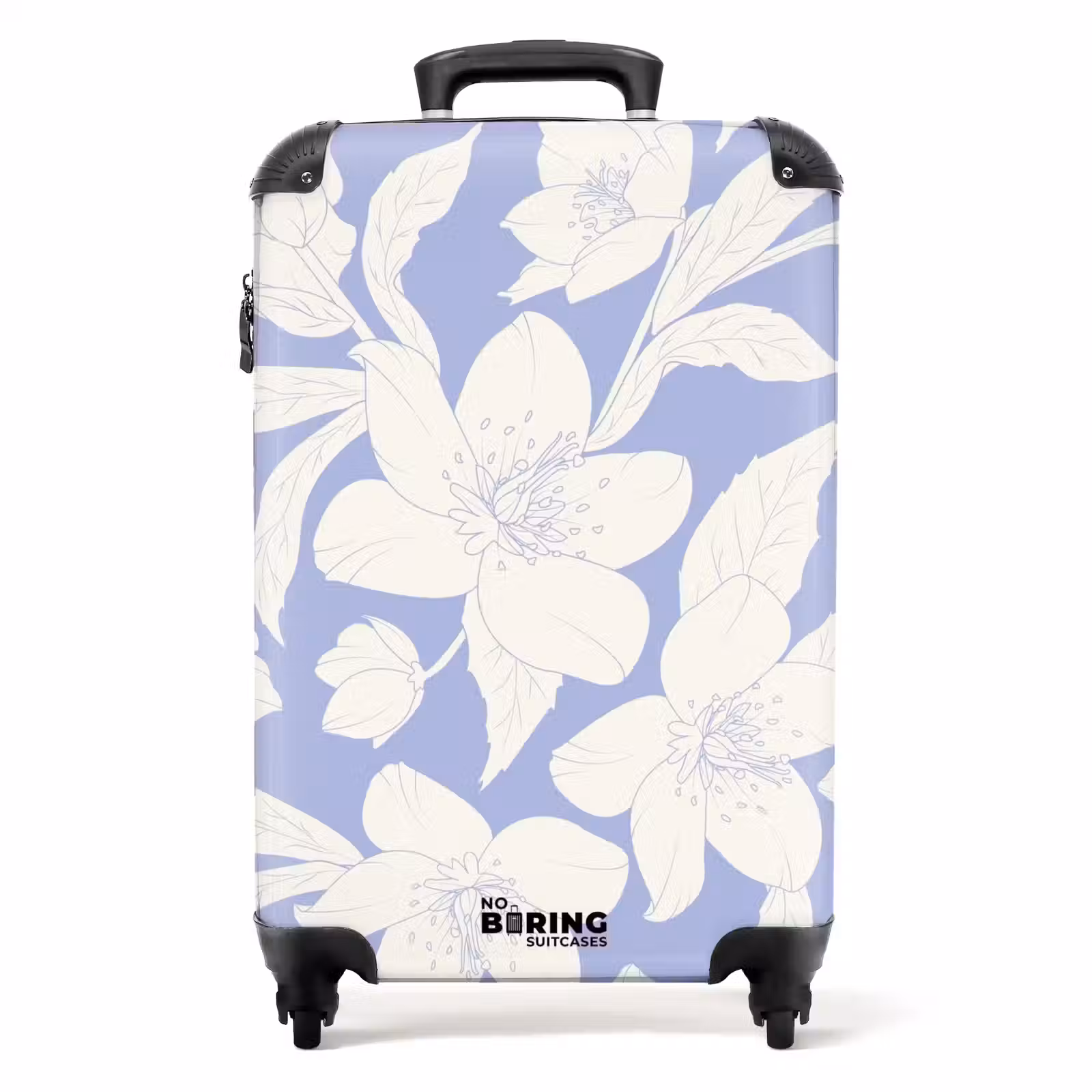 Suitcase - Vintage flowers - Purple — 1