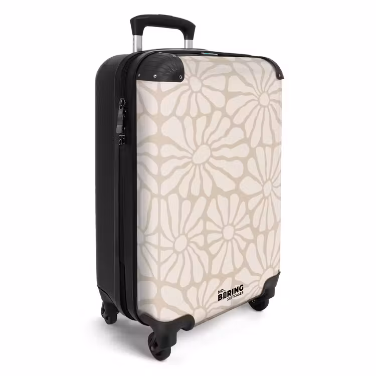Suitcase - Pastel flowers - Beige — 4