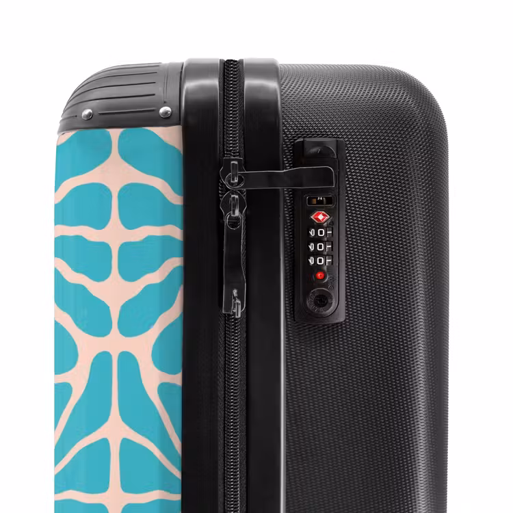 Suitcase - Pastel flowers - Blue — 5
