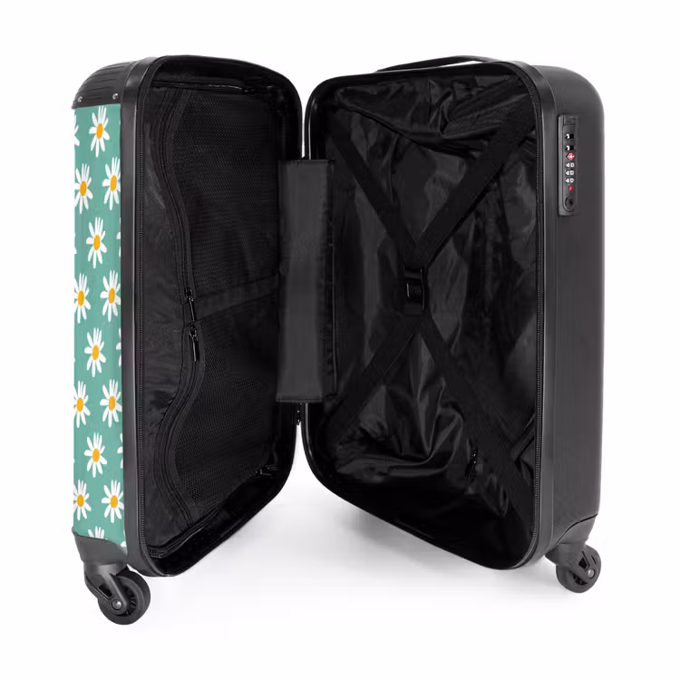 Suitcase - Vintage floral pattern - Green — 3