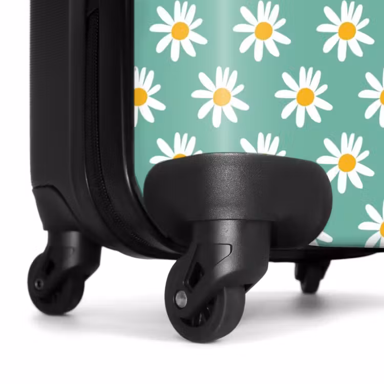 Suitcase - Vintage floral pattern - Green — 6