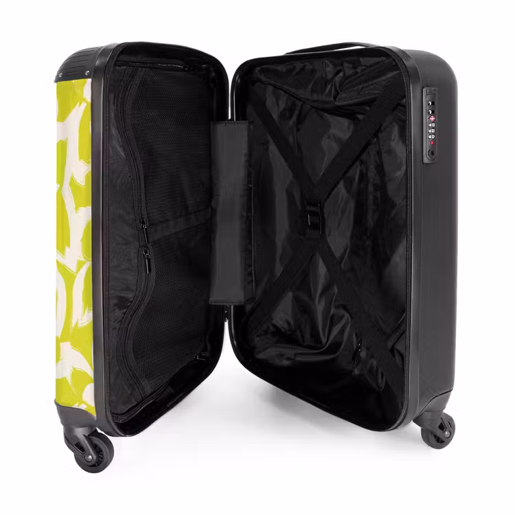 Suitcase - Vintage floral pattern - Lime green — 3
