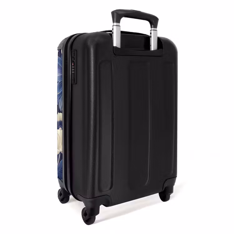 Suitcase - Vintage flowers - Blue — 2